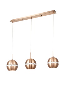 Andrea Satin Copper Crystal Ceiling Lights Diyas Linear Crystal Fittings Andrea Satin Copper Crystal Ceiling Lights Diyas Linear Crystal Fittings
